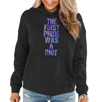 The First Pride Was A Riot Parade 50Th Anniversary Women Hoodie | Mazezy