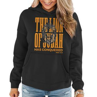 The Lion Of Judah Has Conquered - Christian Faith Bible Women Hoodie | Mazezy