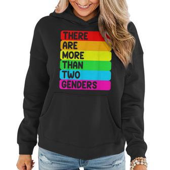 There Are More Than Two Sexes Of Lgbtq Rainbow Flag Gift For Women Women Hoodie - Thegiftio UK