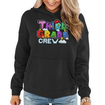 Third Grade Crew Back To School First Day Of School Women Hoodie - Seseable