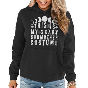 This Is My Scary Godmother Costume Funny Pumpkin Halloween Women Hoodie | Mazezy