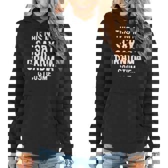 This Is My Scary Grandma Costume Funny Grandma Halloween Women Hoodie | Mazezy