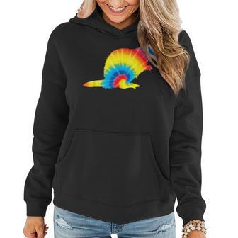 Tie Dye Beaver Rainbow Print Rodent Kit Hippie Peace Gift Women Hoodie | Mazezy