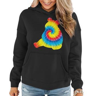 Tie Dye Giant Panda Rainbow Print Animal Hippie Peace Gift Women Hoodie | Mazezy