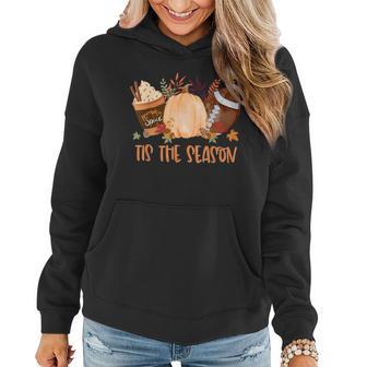 Tis The Season Football Football Fall Thanksgiving Women Hoodie - Monsterry UK