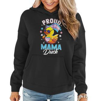 Trans Mama Duck Lgbt Proud Mom Transgender Daughter Son Ally Women Hoodie | Mazezy