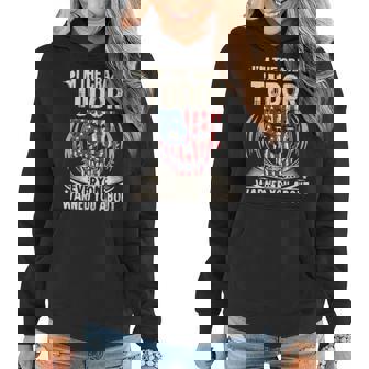 Tudor Name Gift Im The Crazy Tudor Women Hoodie - Seseable