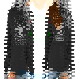 Ugly Xmas Eagle Ugly Christmas Sweater Women Hoodie | Mazezy