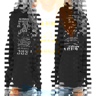 Never Underestimate An August Girl Covered By Blood Of Jesus Women Hoodie - Thegiftio