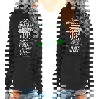Never Underestimate Irish Girl March Birthday Women Hoodie - Seseable
