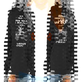 Never Underestimate An Old Man Chainsaw Carpenter Lumberjack Women Hoodie - Thegiftio