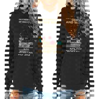 Never Underestimate Old Woman With Cats And Crochet Skills Women Hoodie - Thegiftio UK
