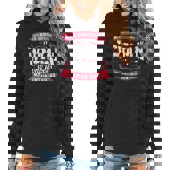 Never Underestimate A Woman Who Loves Mountain Biking Women Hoodie | Mazezy