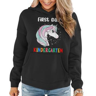 Unicorn First Day Of Kindergarten 1St Day Of School Girls Women Hoodie - Monsterry CA