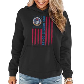 Uss Biddle Cg-34 Class Guided Missile Cruiser Ship Women Hoodie - Thegiftio UK