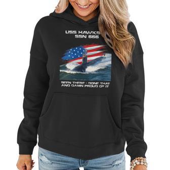 Uss Hawkbill Ssn-666 American Flag Submarine Veteran Xmas Women Hoodie - Thegiftio UK
