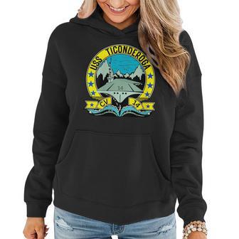 Uss Ticonderoga Aircraft Carrier Cv-14 Aircraft Carrier Women Hoodie - Thegiftio UK