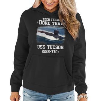 Uss Tucson Ssn-770 Submarine Veterans Day Father Day Women Hoodie - Thegiftio UK