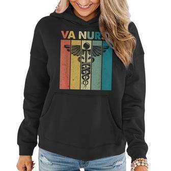 Va Nurse Retro Vintage Valentine For Nurse Va Nurse Retro Women Hoodie - Monsterry