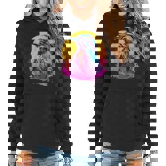 Vaporwave Aesthetic Eastern Meadowlark Women Hoodie | Mazezy