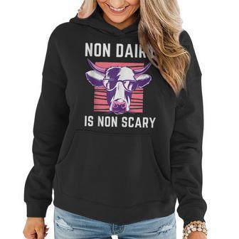 Vegan Friends Not Food Cow Lover Plant Based Dairy Is Scary Women Hoodie | Mazezy
