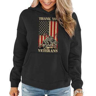 Veteran Vets Thank You Veterans Shirts Proud Veteran Day Dad Grandpa 341 Veterans Women Hoodie - Monsterry