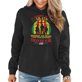 Veteran Vets Vietnam Veteran In Memory The War Vietnam Veterans Women Hoodie - Monsterry