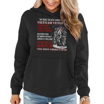 Veteran Vets Vietnam Veteran The Best America Had Proud 8 Veterans Women Hoodie - Monsterry