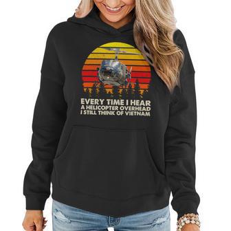 Vietnam War Veterans I Still Think Of Vietnam Memorial Day 39 Women Hoodie - Monsterry UK