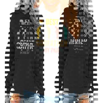 Vintage Best Godfather By Par Grandpa Golfer Fathers Day Women Hoodie | Mazezy