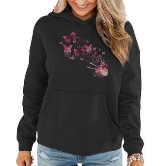 Vintage Butterflies Painted Collection For Butterfly Lovers Women Hoodie | Mazezy DE