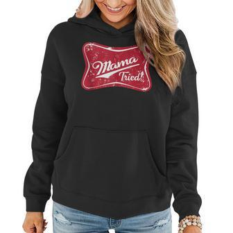 Vintage Mama Tried Retro Country Outlaw Music Western Women Hoodie | Mazezy
