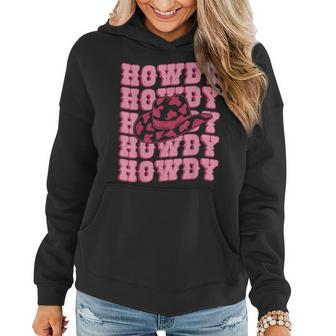 Vintage White Howdy Rodeo Western Country Southern Cowgirl Women Hoodie - Monsterry UK