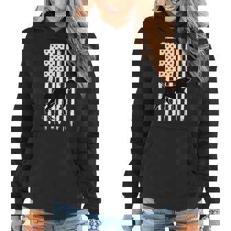 Vizsla American Flag Usa Patriot Vizsla Dad Vizsla Mom Women Hoodie | Mazezy