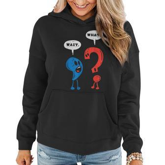 Wait What Comma Question Mark Reading Book Lover Teacher Gifts For Teacher Funny Gifts Women Hoodie | Mazezy