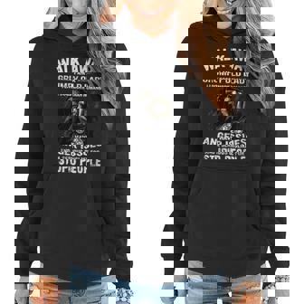 Walk Away I Am A Grumpy Old Lady I Love Dogs More Than 95 Gift For Womens Women Hoodie | Mazezy