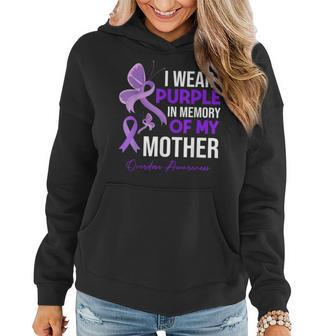I Wear Purple In Memory Of My Mother Overdose Awareness Women Hoodie | Mazezy