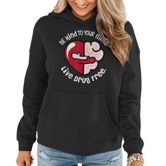 We Wear Red For Red Ribbon Week 2023 Be Kind To Your Mind Women Hoodie | Mazezy AU