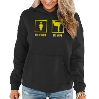Your Wife My Wife Graphic Martial Arts Women Hoodie | Mazezy