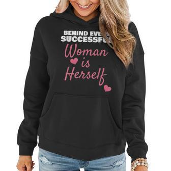 Wife Mom Boss Behind Every Successful Woman Is Herself Women Hoodie | Mazezy CA