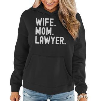 Wife Mom Lawyer African American Attorney Gifts For Mom Funny Gifts Women Hoodie | Mazezy