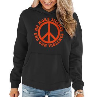 Womens Anti Gun No More Silence End Gun Violence Women Hoodie - Thegiftio UK
