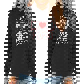Womens Proud Mom Of A Class Of 2023 Graduate Senior 23 Heart Family Women Hoodie - Thegiftio UK