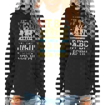 Womens Vet Bod Like Dad Bod But More Back Pain Retro Vintage Women Hoodie - Thegiftio UK