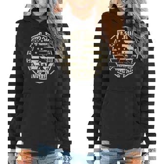 Womens Vet Bod Like Dad Bod But More Knee Pain Flag Vintage Women Hoodie - Thegiftio UK