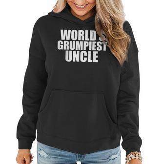 Worlds Grumpiest Uncle Funny Grumpy Sarcastic Moody Uncles Women Hoodie | Mazezy AU