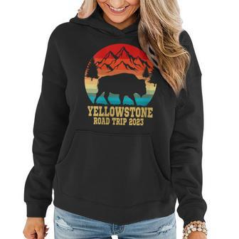Yellowstone National Park Family Road Trip 2023 Matching Women Hoodie - Seseable
