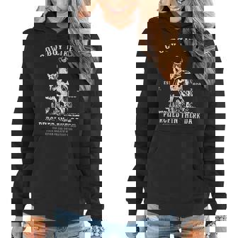 Youre A Cowboy Like Me Vintage Cowgirl Horse Lover Women Hoodie - Thegiftio