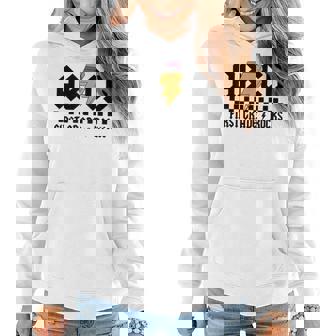 Abcd First Grade Rocks Back To School Teacher Lighting Bolt Women Hoodie | Seseable CA