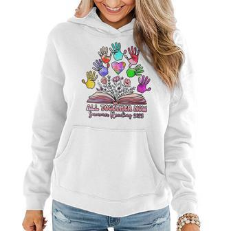 All Together Now Summer Reading 2023 Boho Flowers Floral Women Hoodie